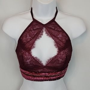 Victoria Secret Burgundy Lace Bra